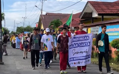 Semarak Milad ke-113 Muhammadiyah, PD Muhammadiyah Sambas Sukses Gelar Jalan Santai